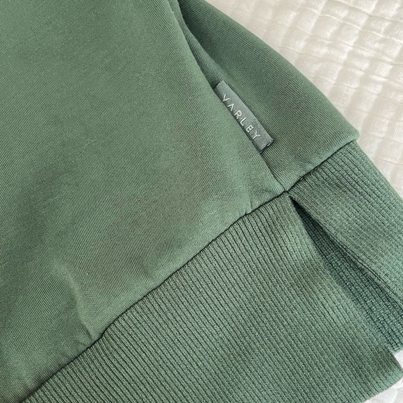 Varley Kelly Half Zip Doublesoft Sweat 2.0 in Cilantro - Picture 6 of 13